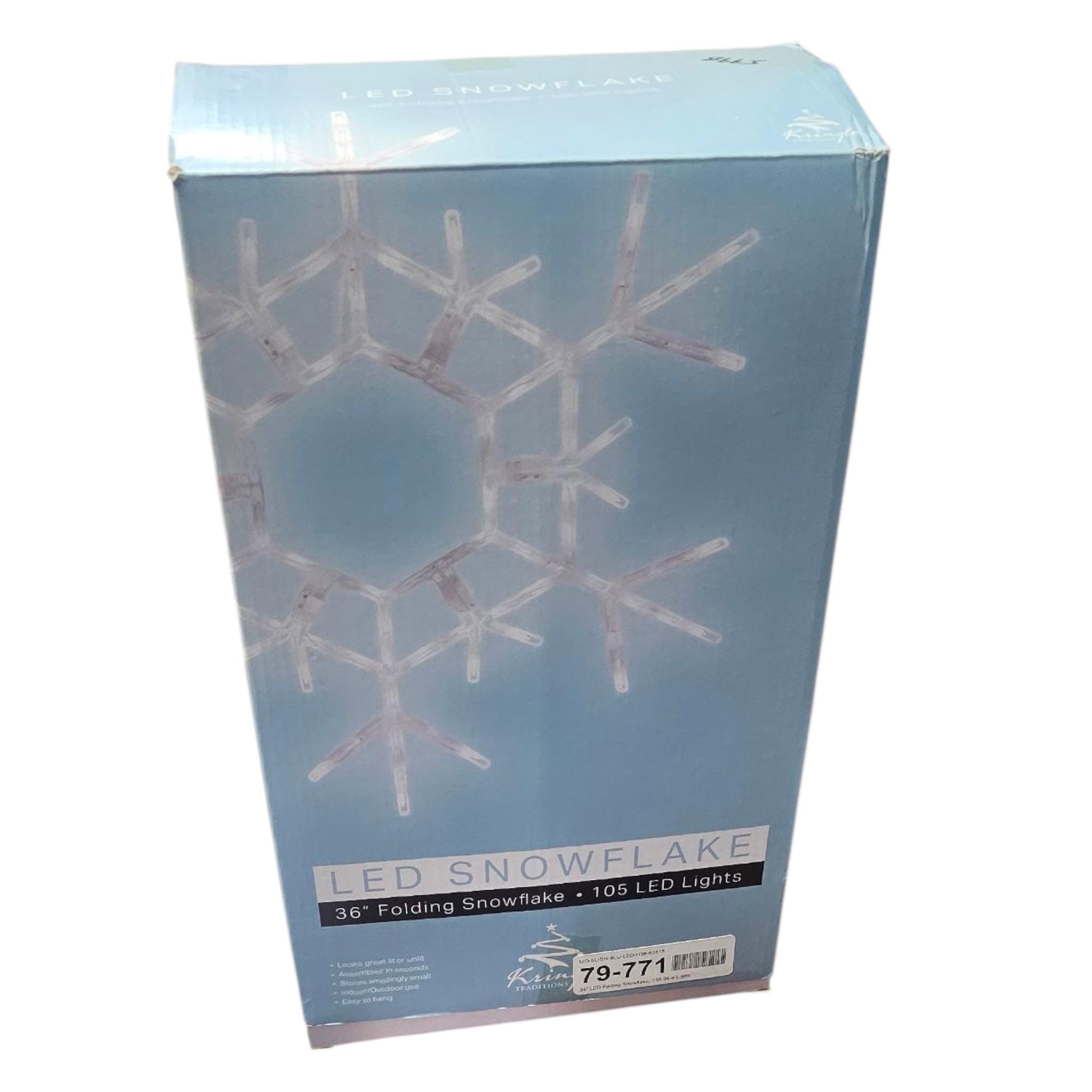 Holiday Festive Decor LED Snowflake String Lights Christmas lighting - Vicais