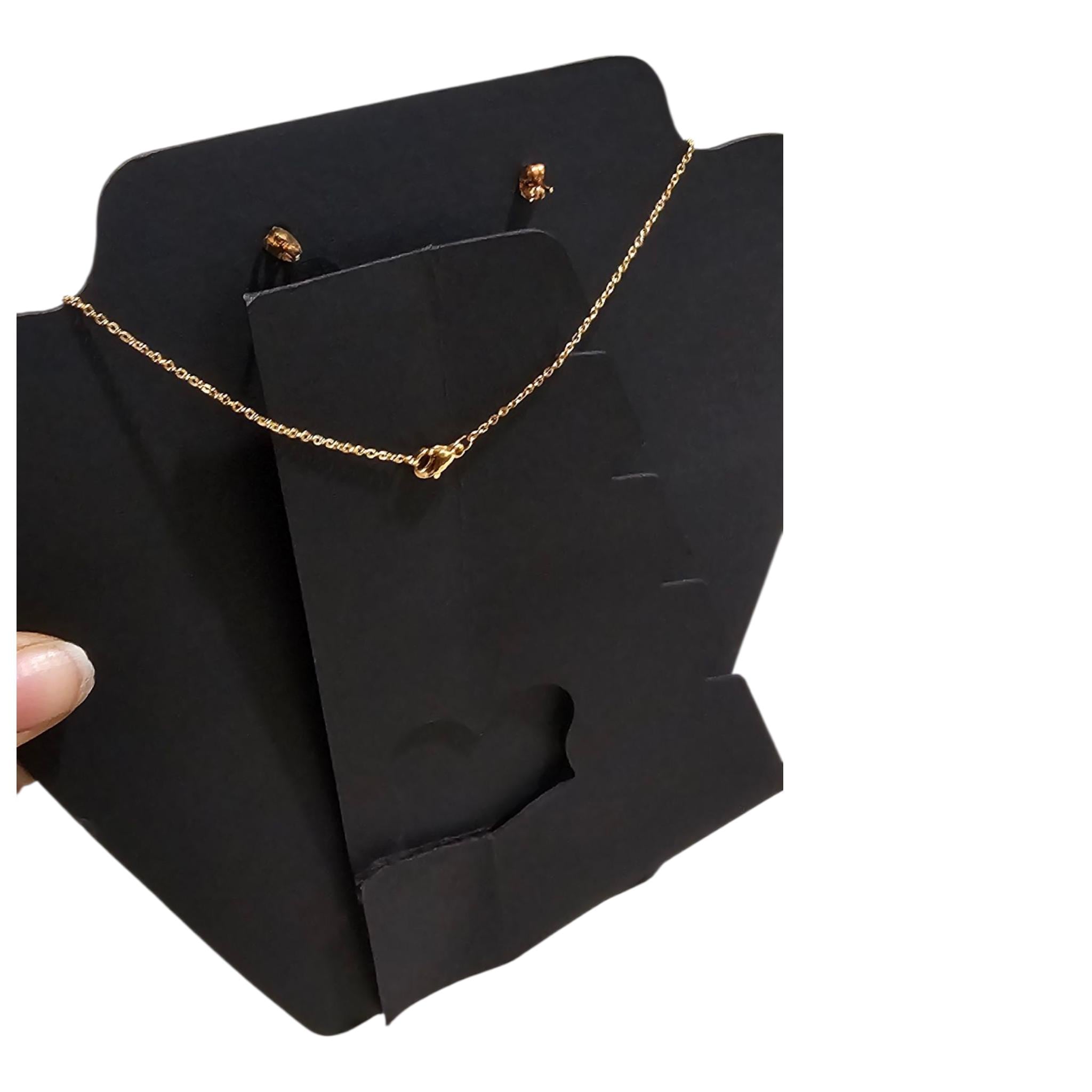 14ct women gold plated 18inch initial necklace set - Vicais