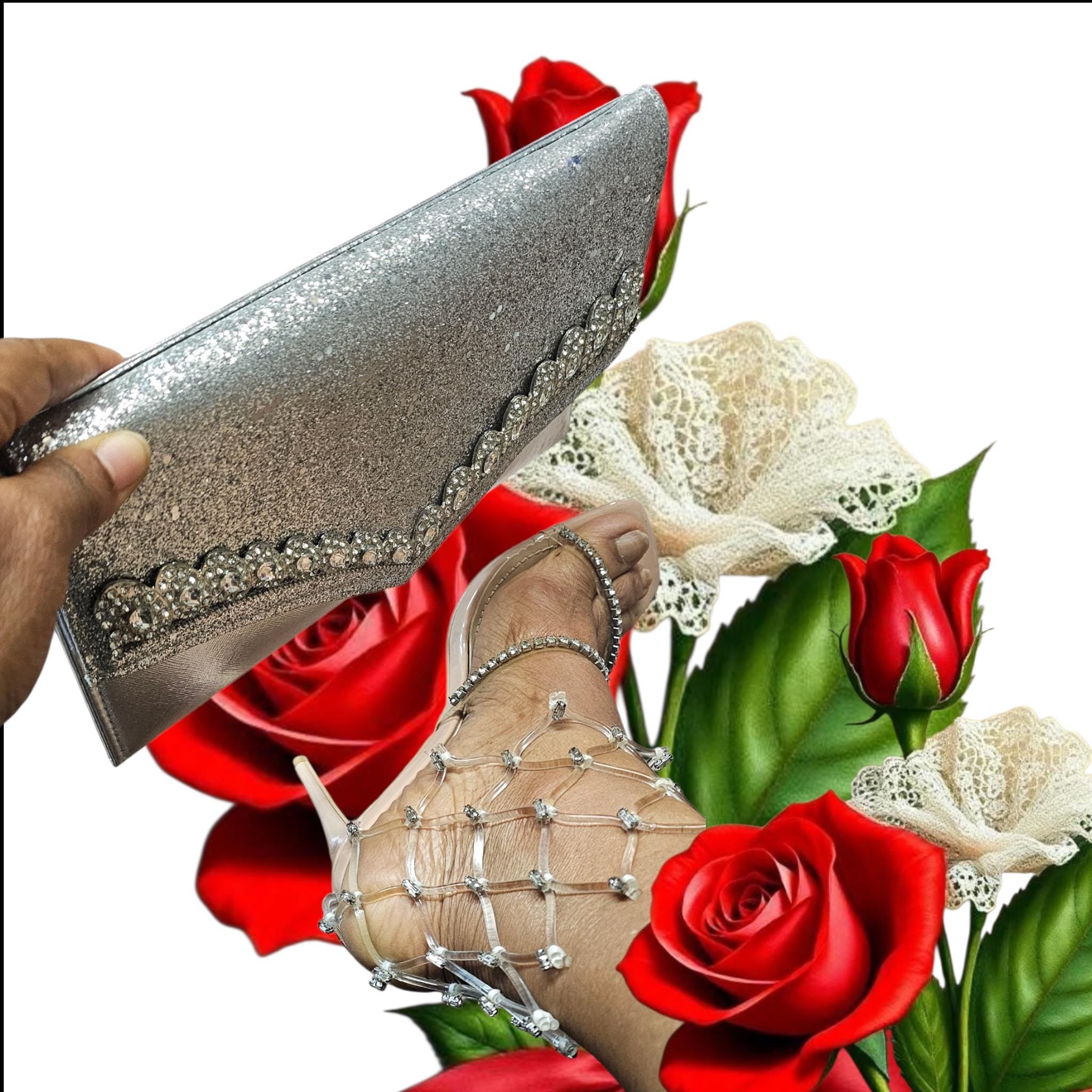 Elegant Ankle Cuff Shoes women shoe and bag set - Vicais