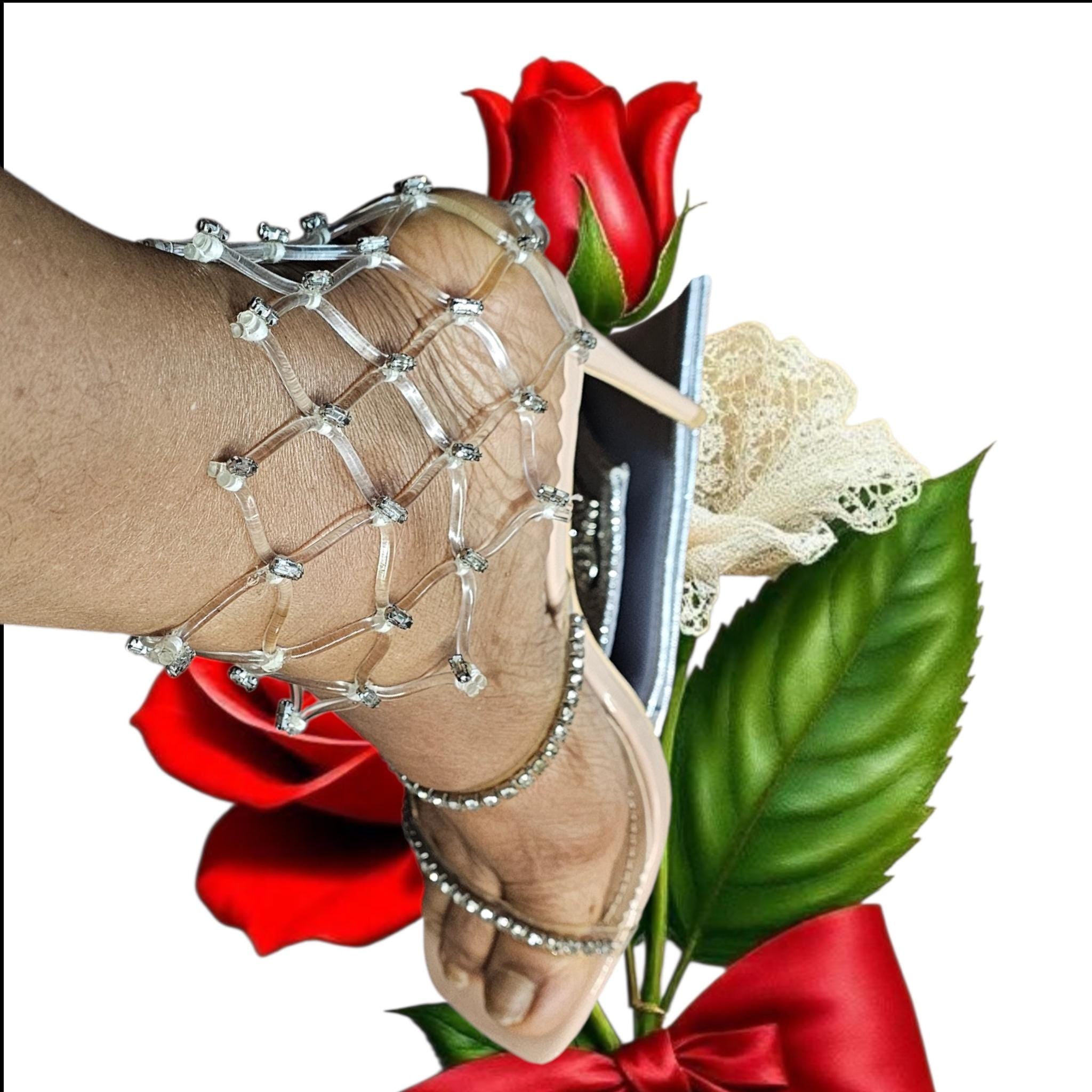 Elegant Ankle Cuff Shoes women shoe and bag set - Vicais