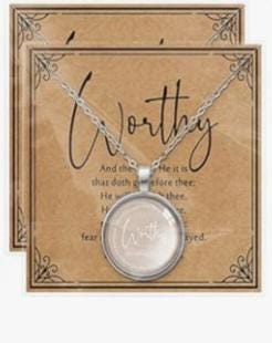 Inspirational Bible Verse Necklace, Religious Gift for Women - Vicais