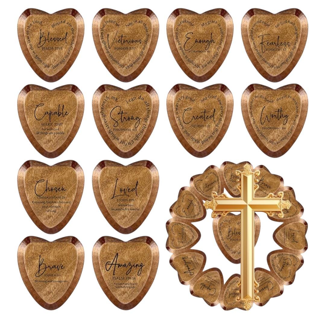 Heart Prayer Wood: Inspirational Christian Gift - Vicais