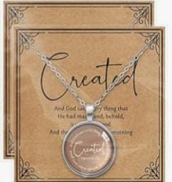 Inspirational Bible Verse Necklace, Religious Gift for Women - Vicais