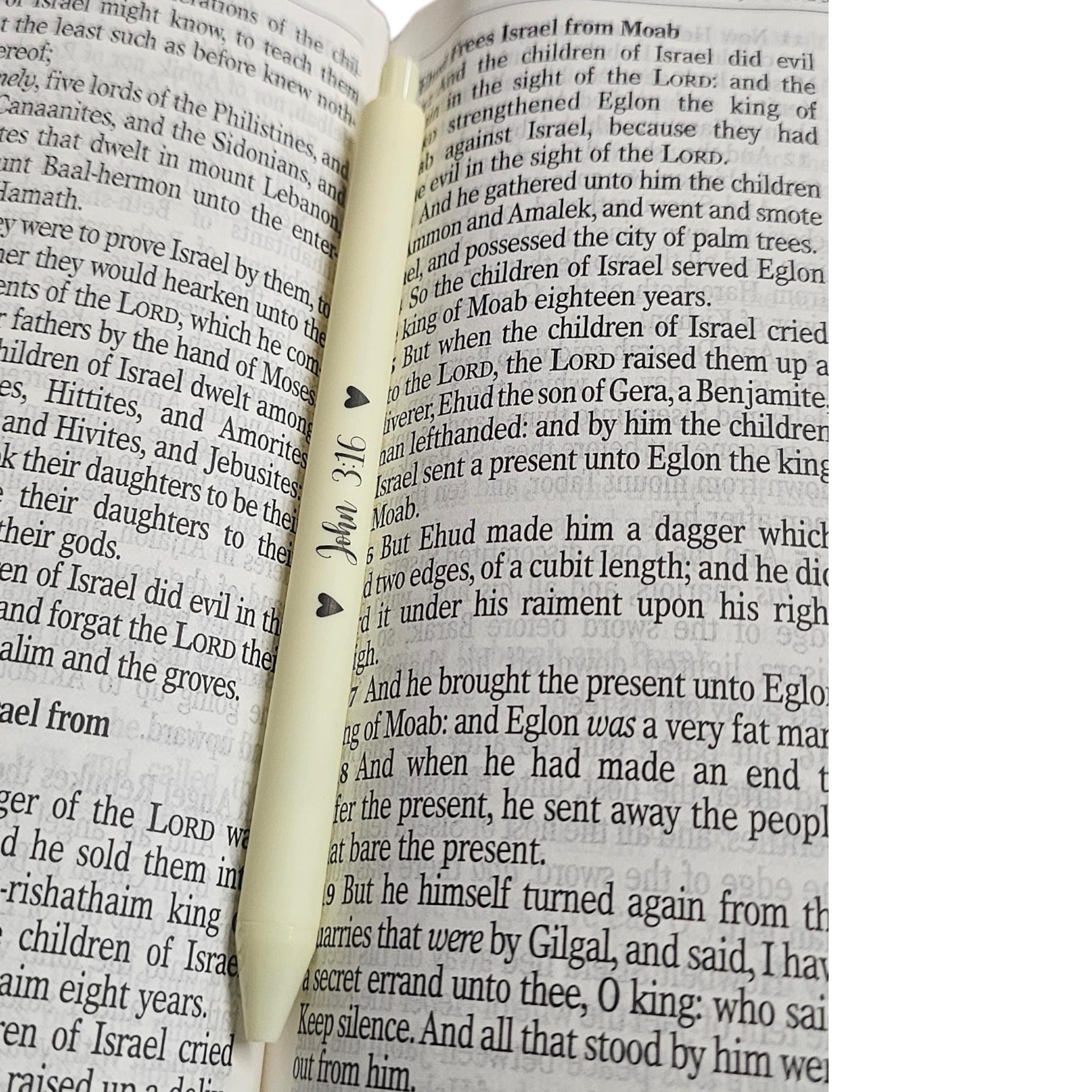 3: 16 Pen,Jesus Loves Me Bible Verse, Christian Gifts - Vicais