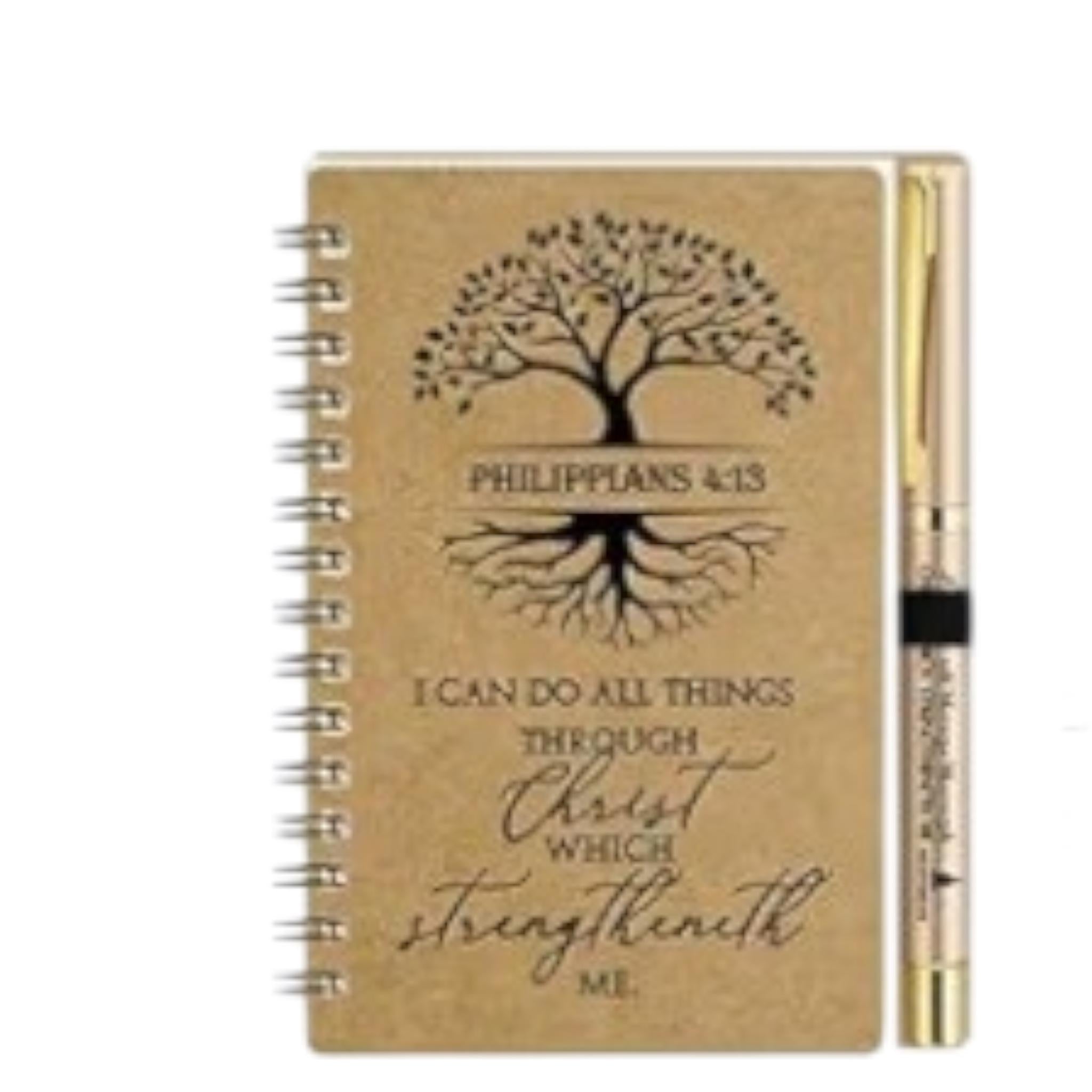 Christian Pocket Notepad and Pen Set, Bible Verse Gift - Vicais