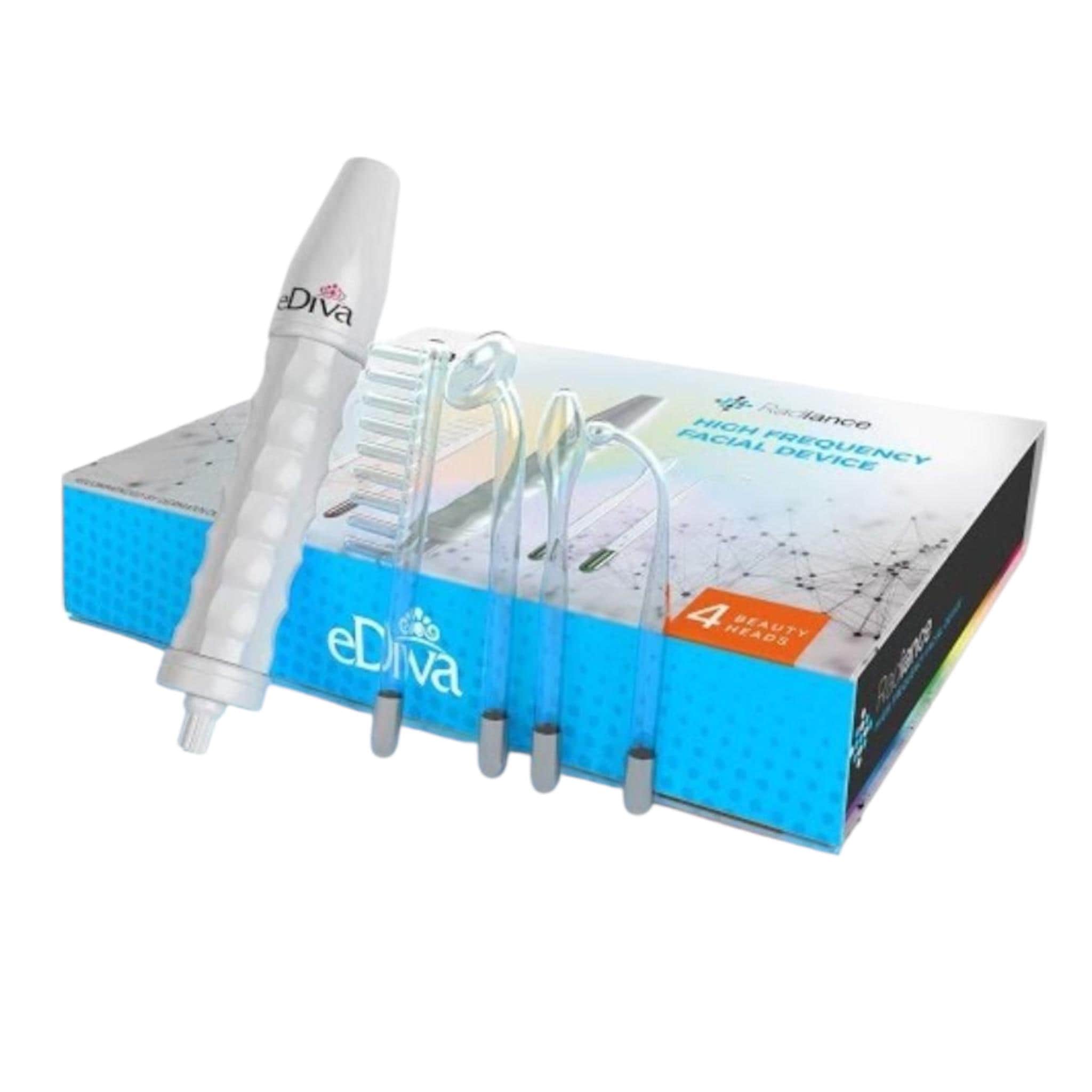 eDiva Radiance High Frequency Facial Device 4 Attachments - Vicais