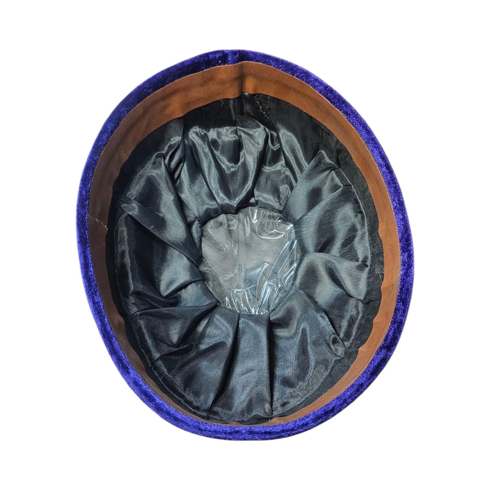 Burgundy Velvet African Hat, Traditional Groom Wedding Cap - Vicais