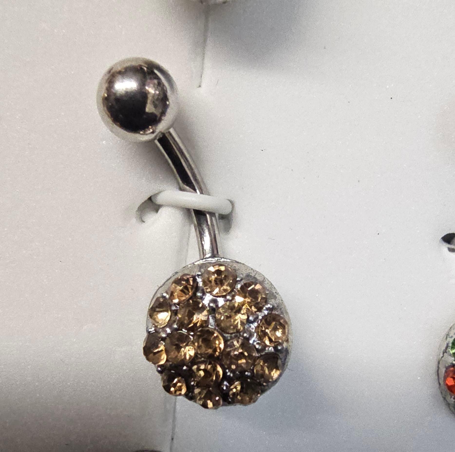 316l surgical steel belly button ring - Vicais