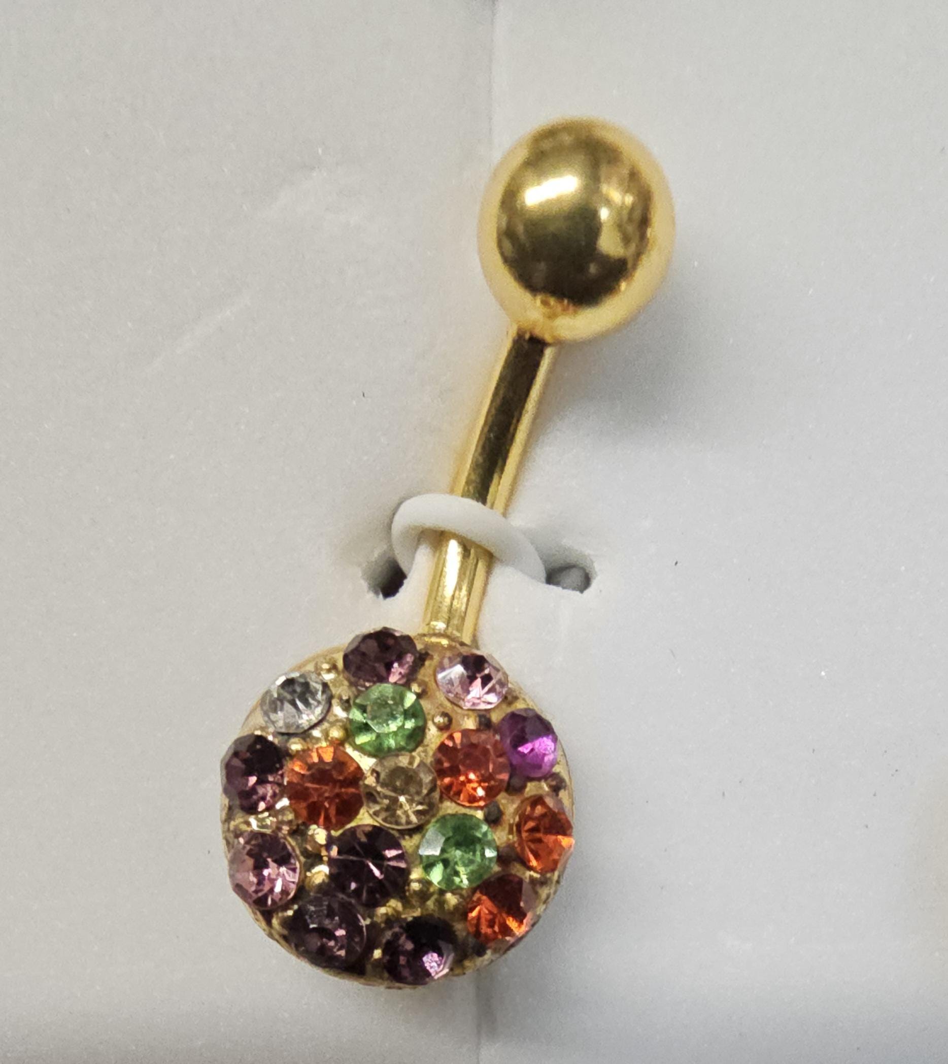 316l surgical steel belly button ring - Vicais