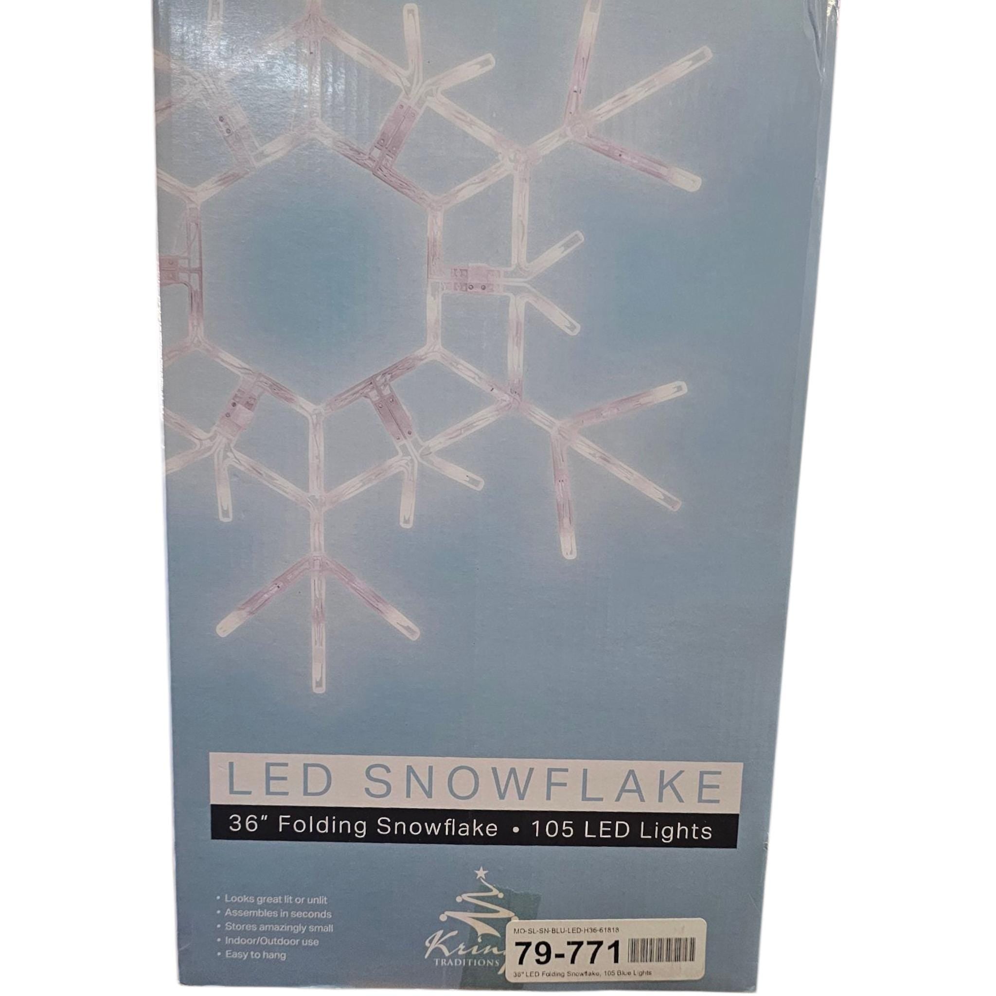 Holiday Festive Decor LED Snowflake String Lights Christmas lighting - Vicais