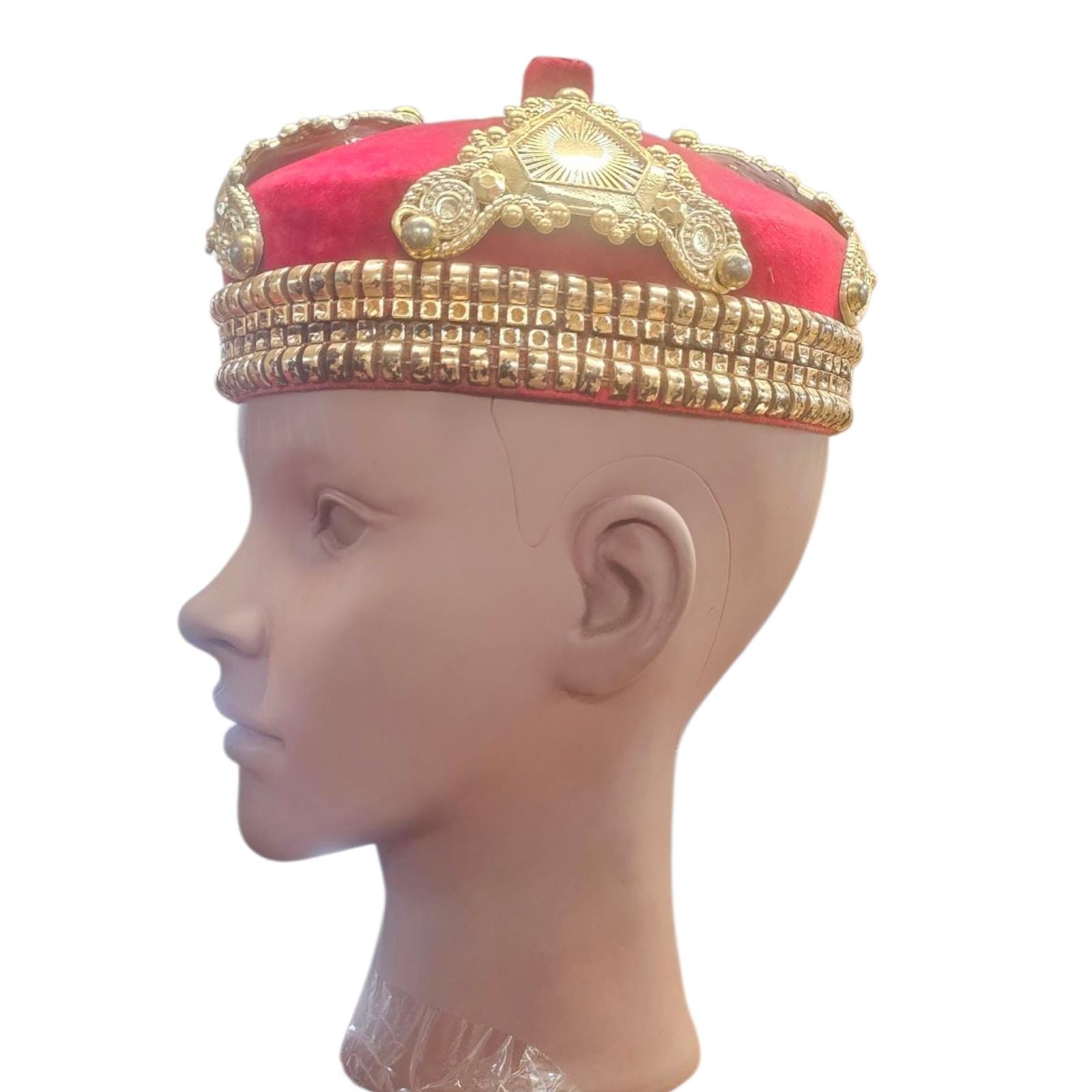 Nigerian traditional king hat, Africa cap - Vicais