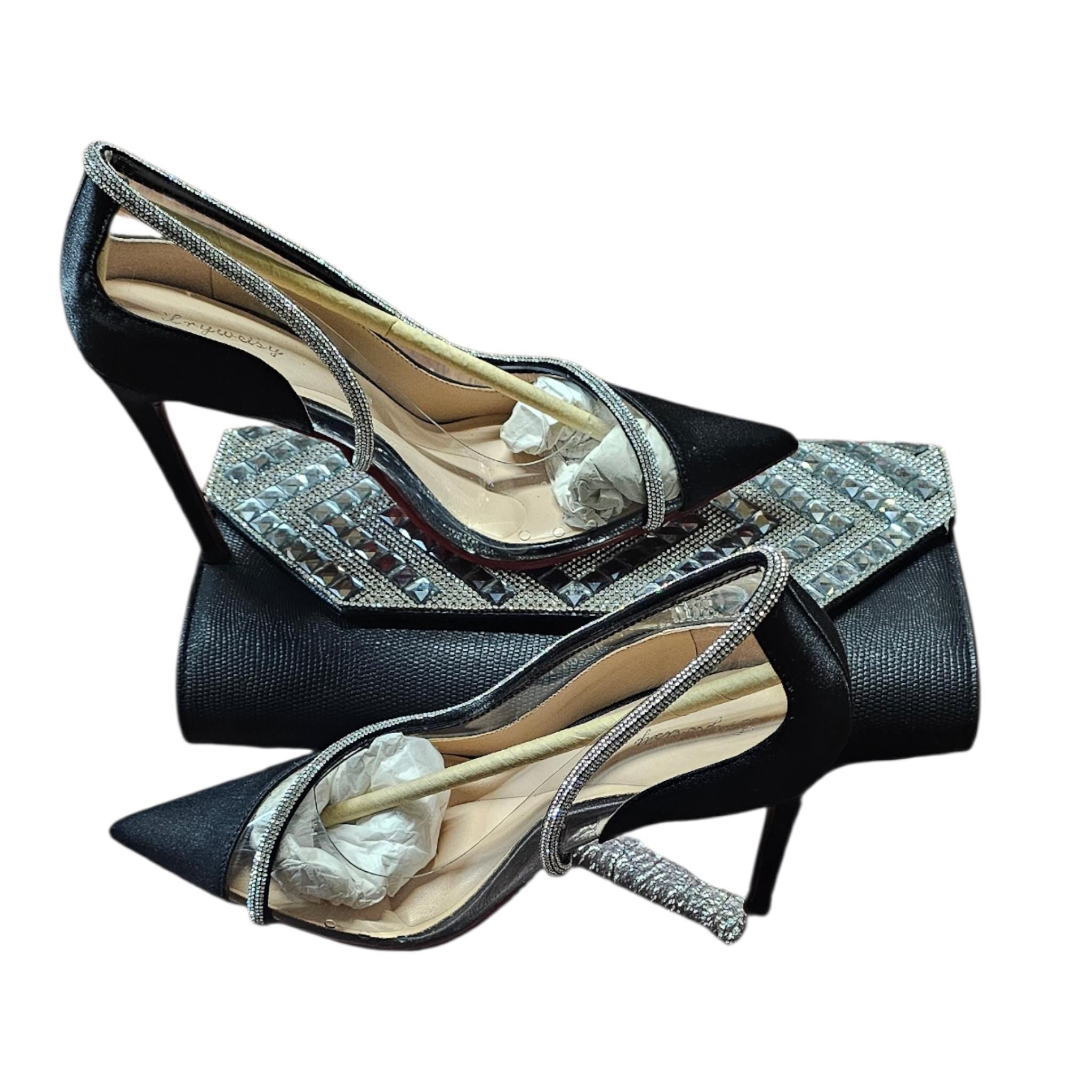 matching Italian Shoe and Bag Set - Elegant Party Heels - Vicais