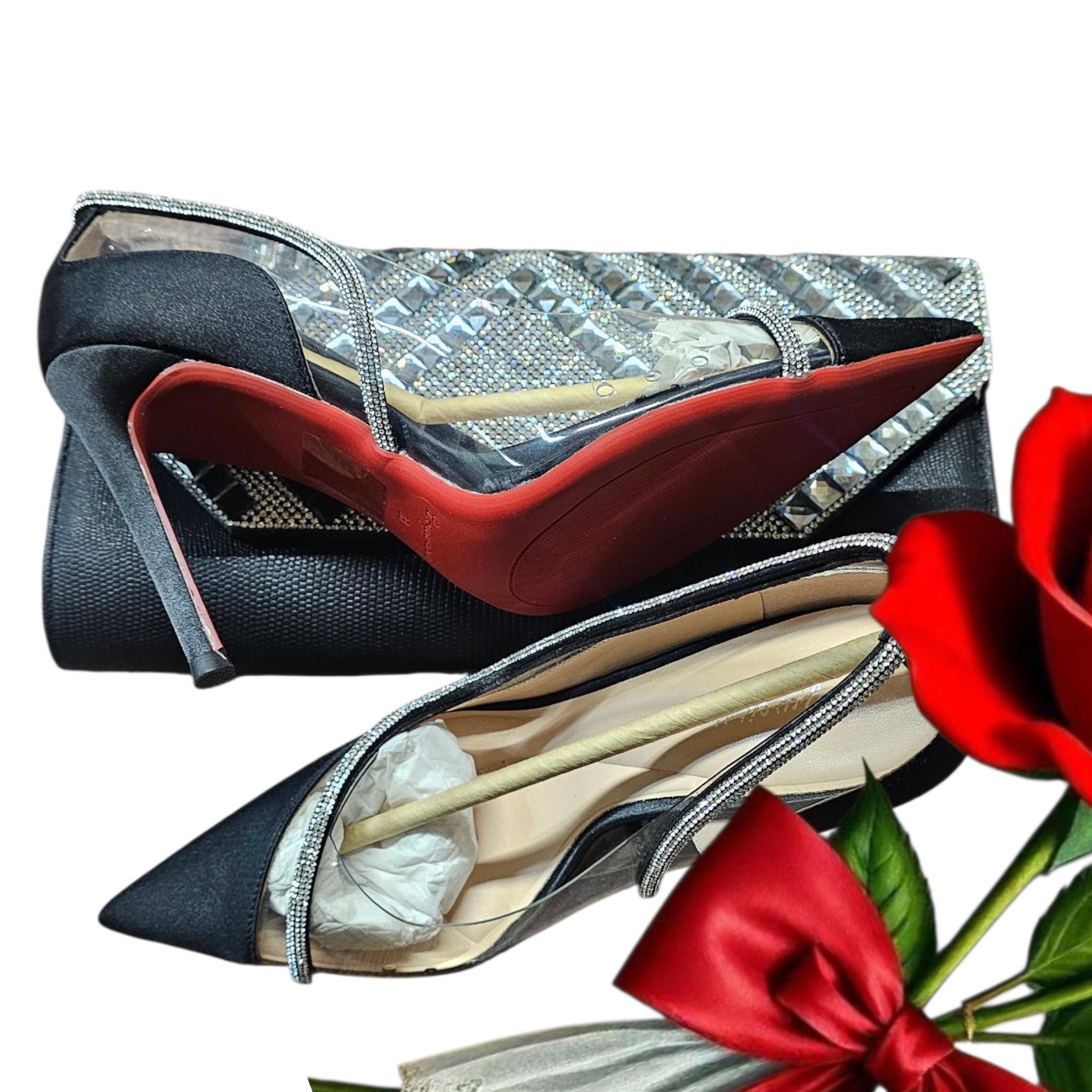 matching Italian Shoe and Bag Set - Elegant Party Heels - Vicais