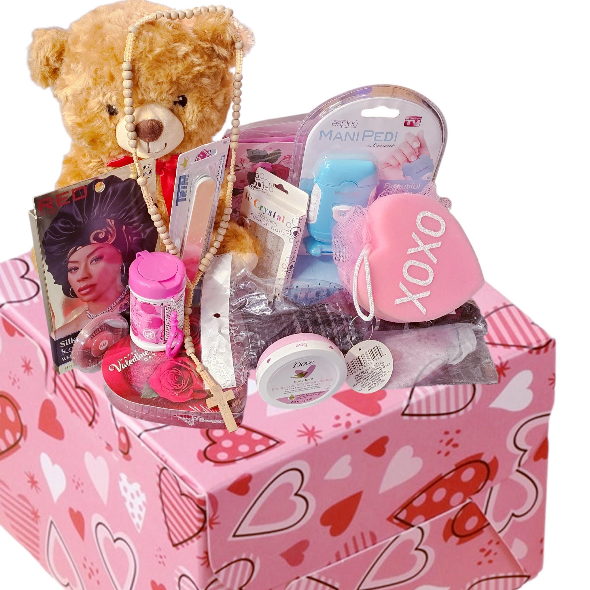 13 packs Valentines day gift basket set, religion gift baskets for women - Vicais