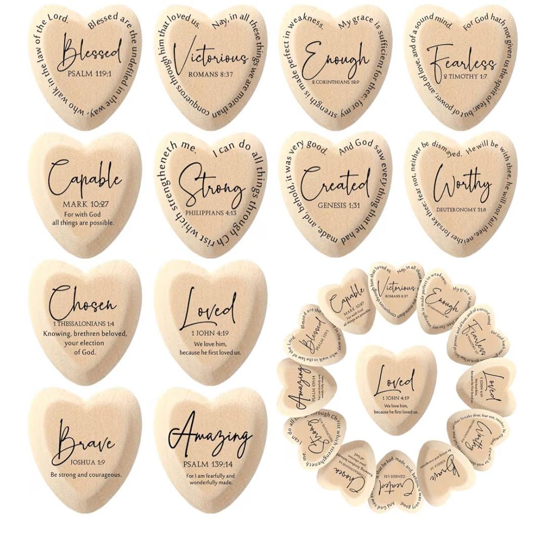 Heart Prayer Wood: Inspirational Christian Gift - Vicais