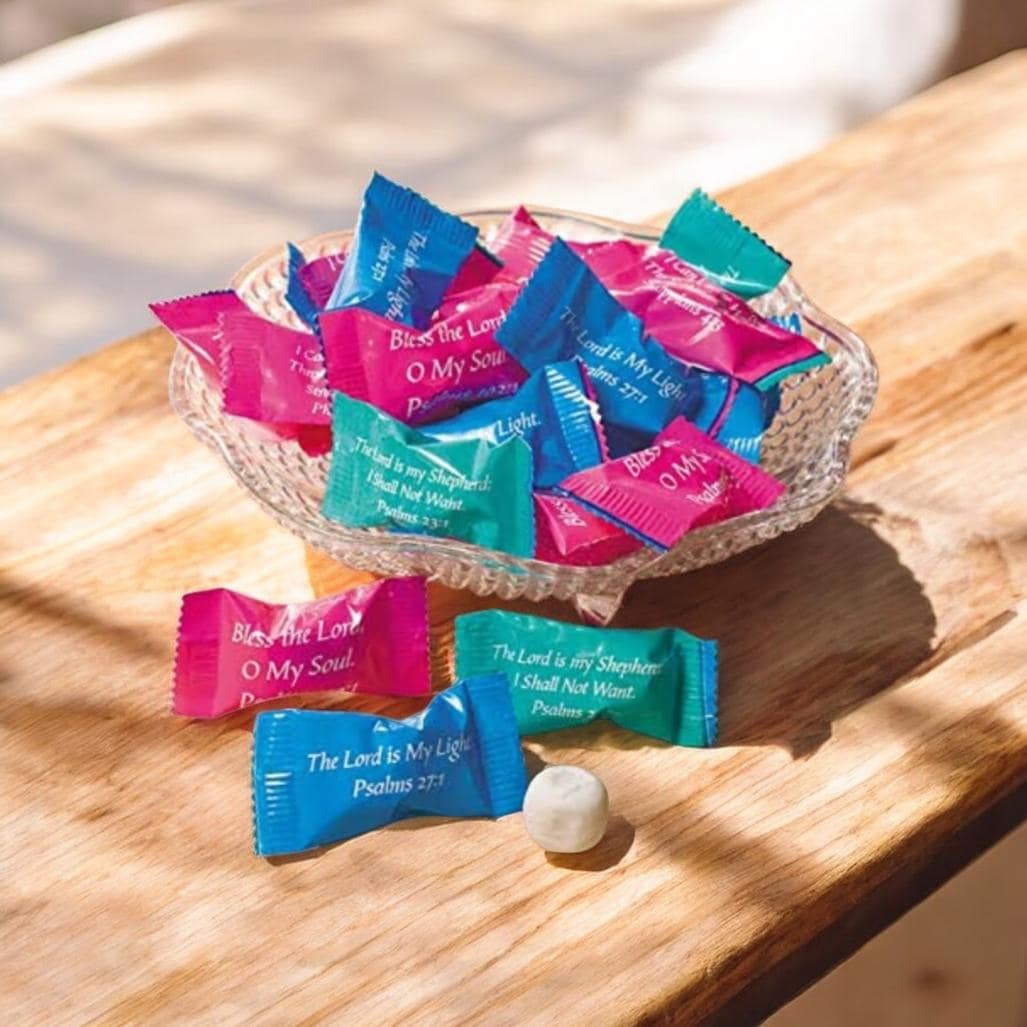 Prayer Bible verse Butter Mints Individually Wrapped candy 20 pieces - Vicais