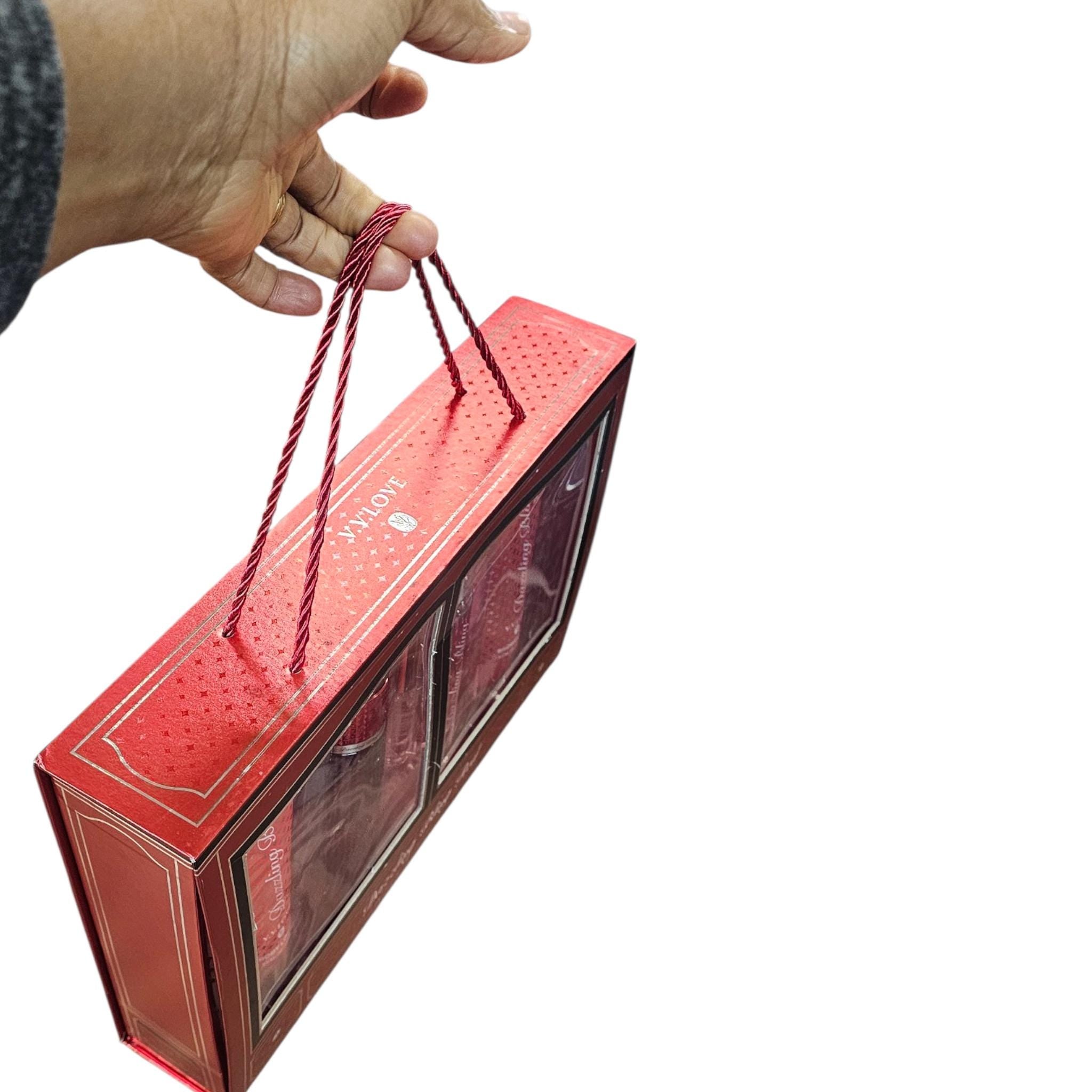 Valentine's Day Spa Gift Basket, Rose Chocolate, Body Care Set - Vicais