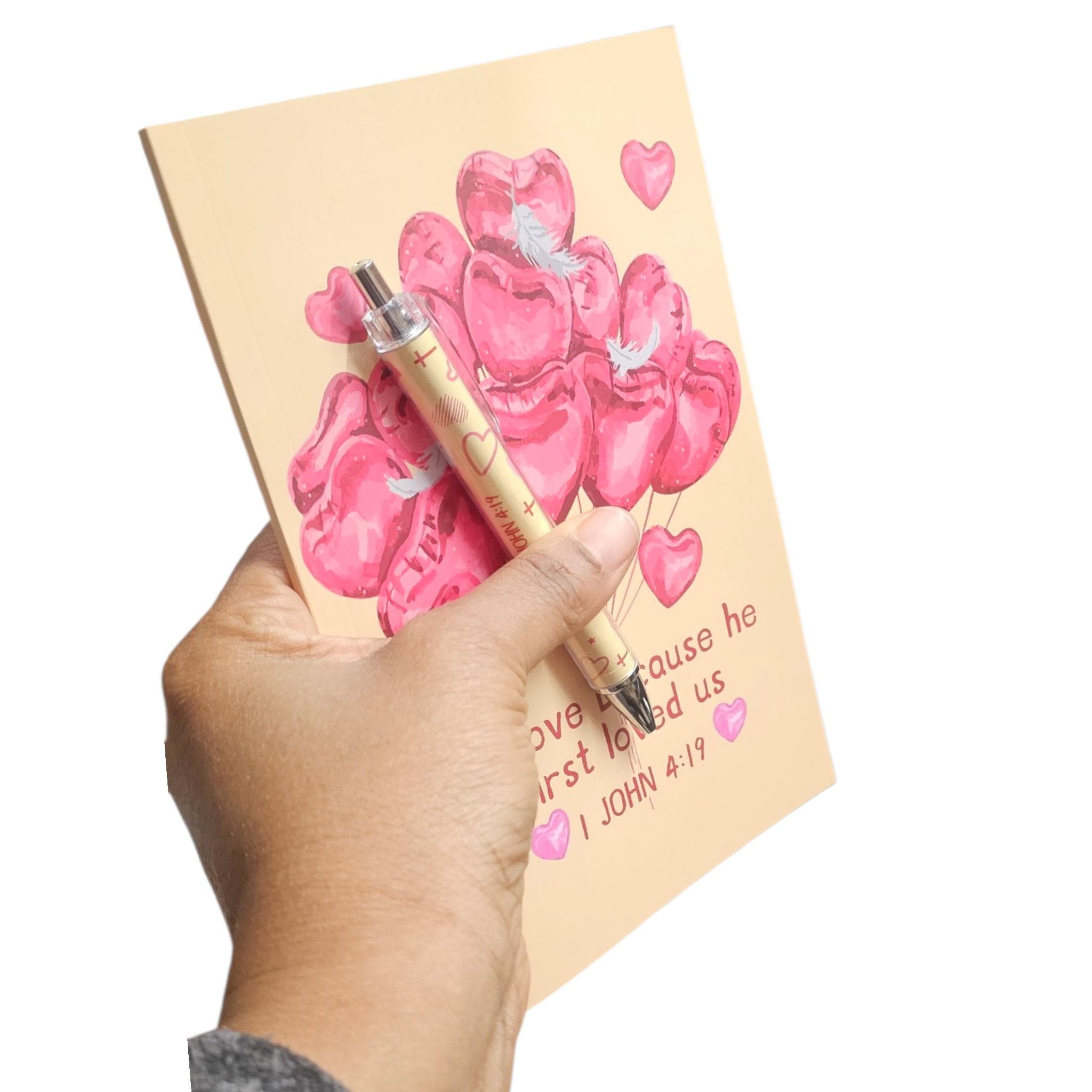 Bible Verse Journals And Pen Set Valentine's Day Christian Gifts Set - Vicais